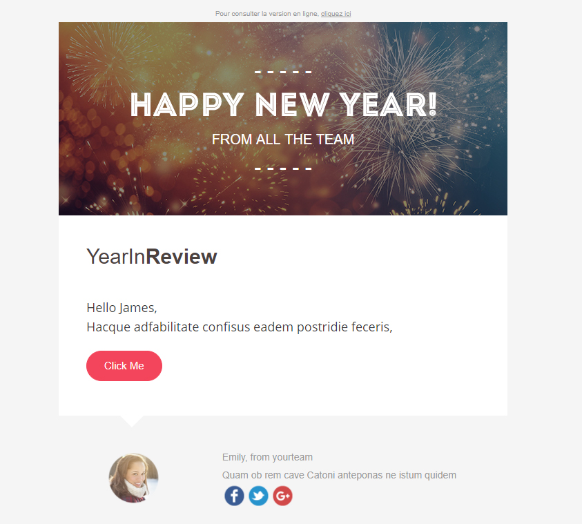new Year newsletter example