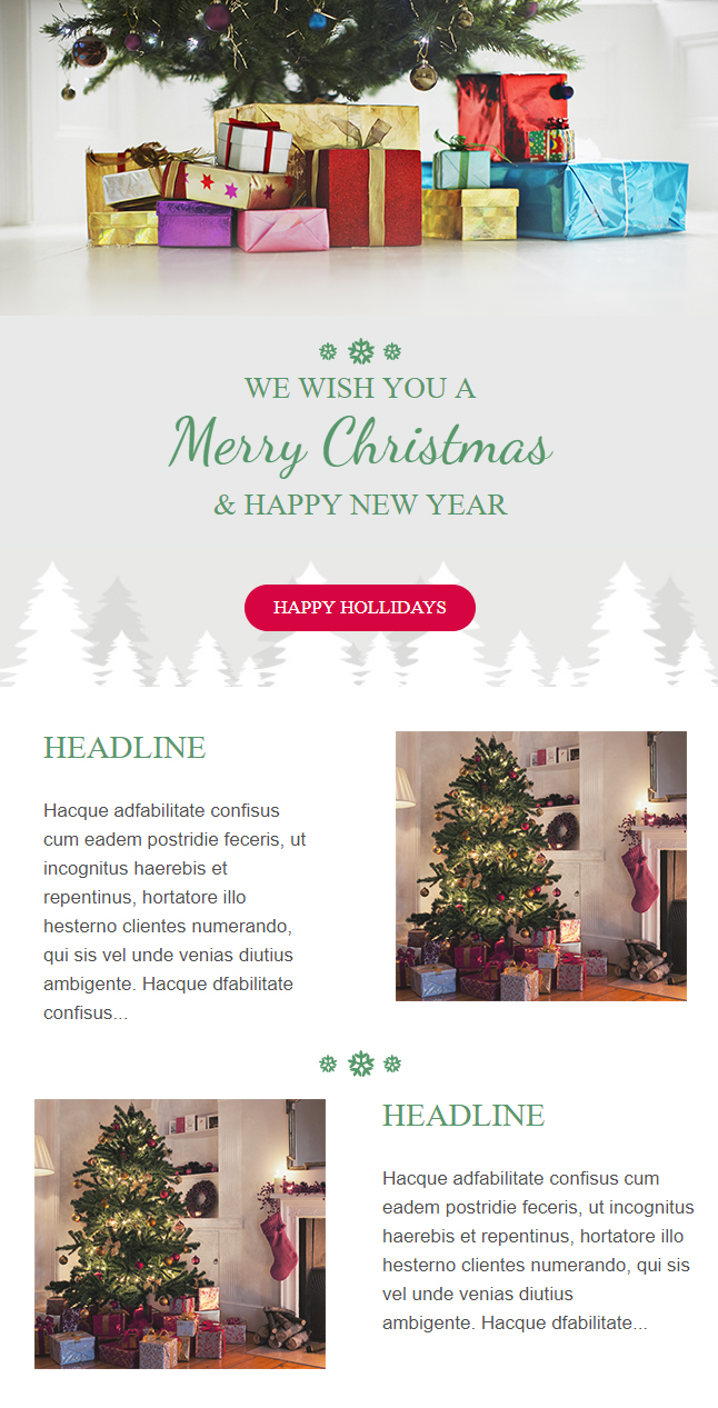 Templates Emailing Christmas Sarbacane