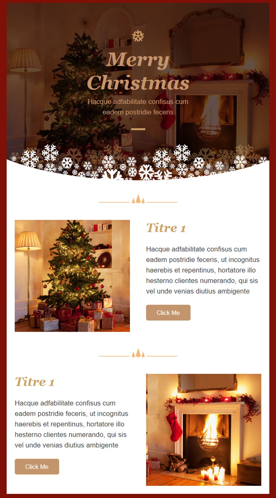 Christmas newsletter template