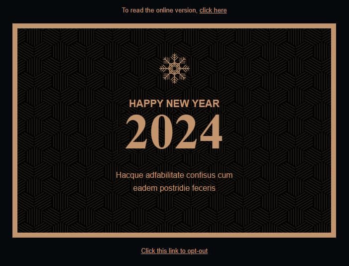 Templates Emailing NewYear Sarbacane