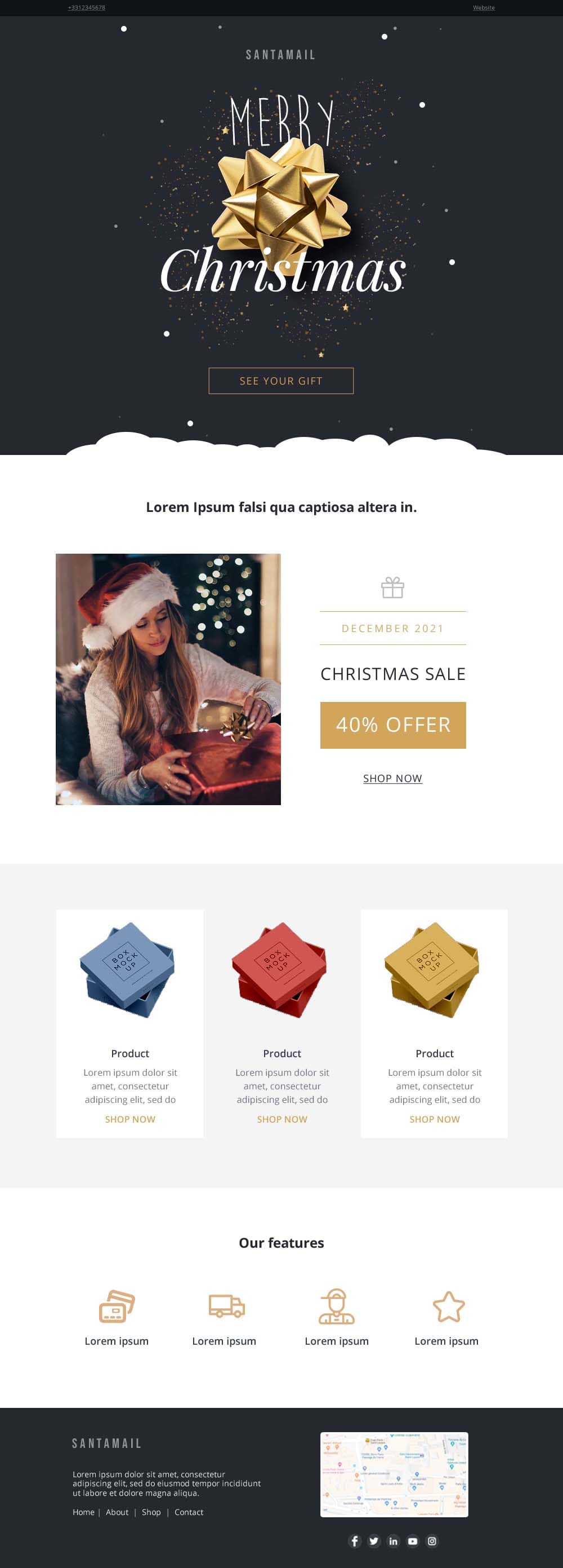 Christmas email template