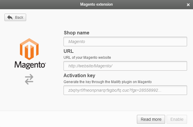 How to add a Magento shop with the Mailify extension