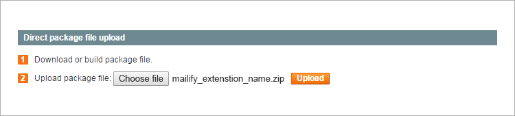 How to upload the Mailify Extension file manually in Magento